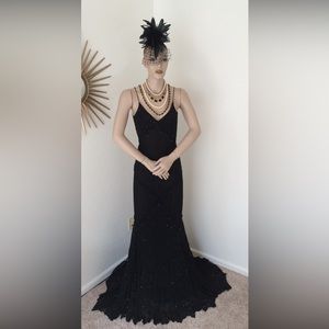 2000’s Roberto Cavalli stunning, sexy beaded gown